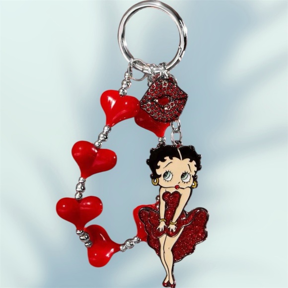 Red Heart and Character Keychain - Picture 1 of 1